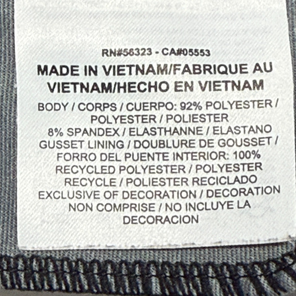 Nike Dri Fit Leggings Womens Medium Black Crop Tight Running Actual 28X24 - Picture 8 of 11